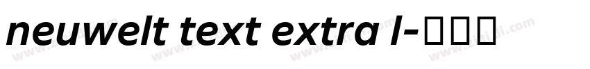 neuwelt text extra l字体转换